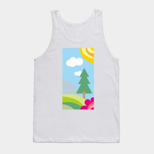 Landscapes Colourfull Illustration Tank Top